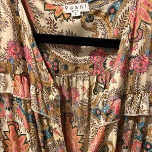 Paani Bohemian Floral long Sleeve Dress